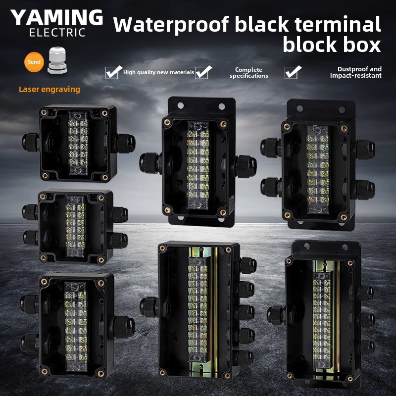 Outdoor Power Cable Junction Box - Waterproof Junction Box With Terminal Plastic