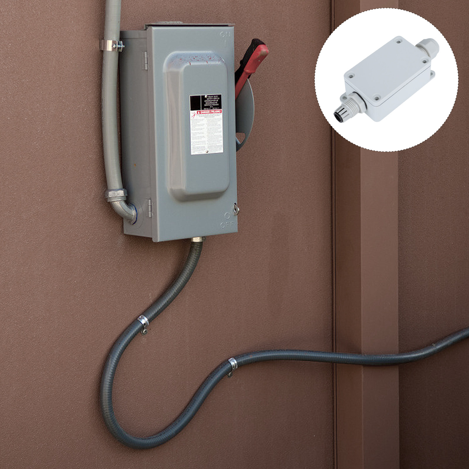 Outdoor Power Cable Junction Box - Weatherproof Junction Box Outdoor Electrical Cable