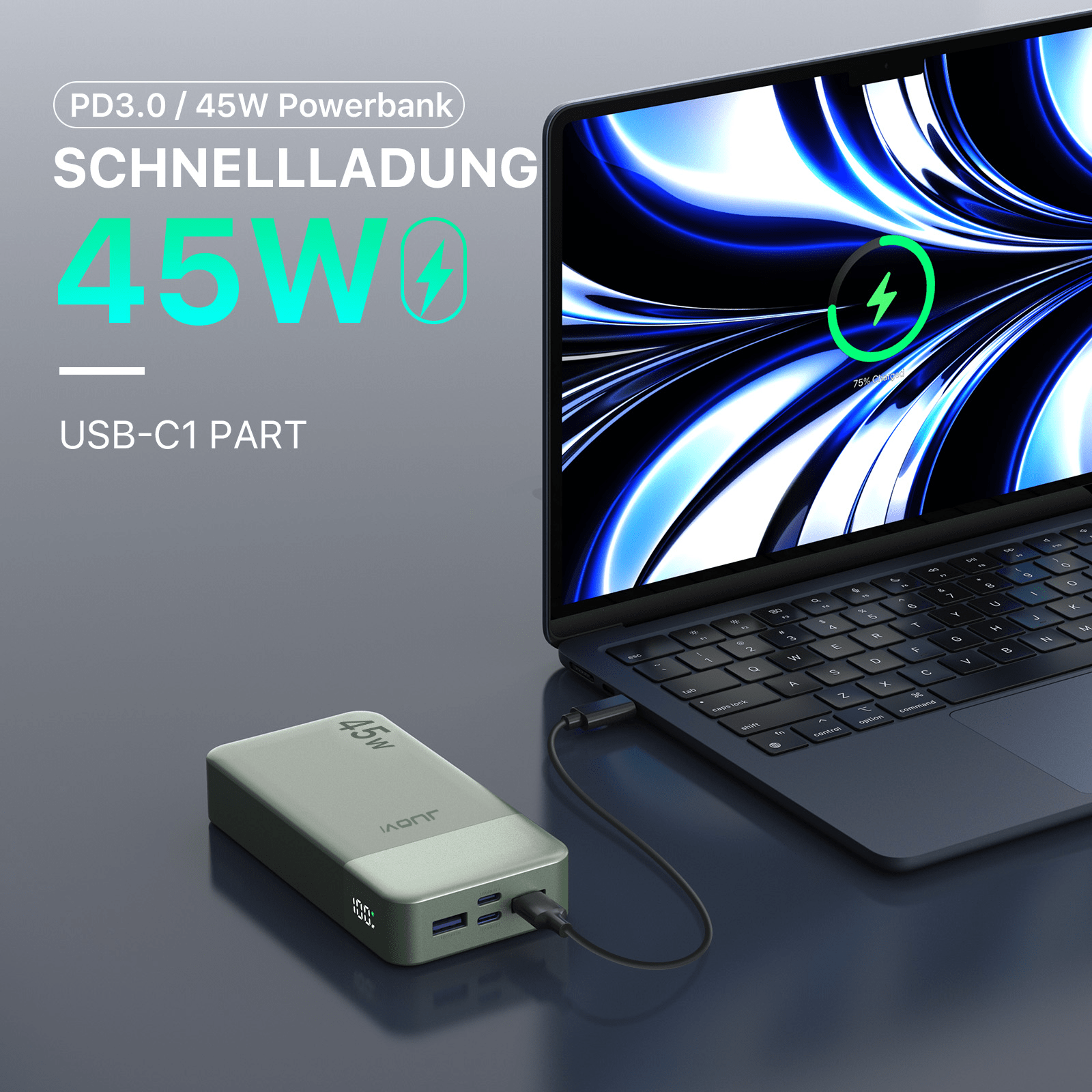 Outdoor Power Pack - JUOVI Portable Charger, 20000mAh Power Bank,