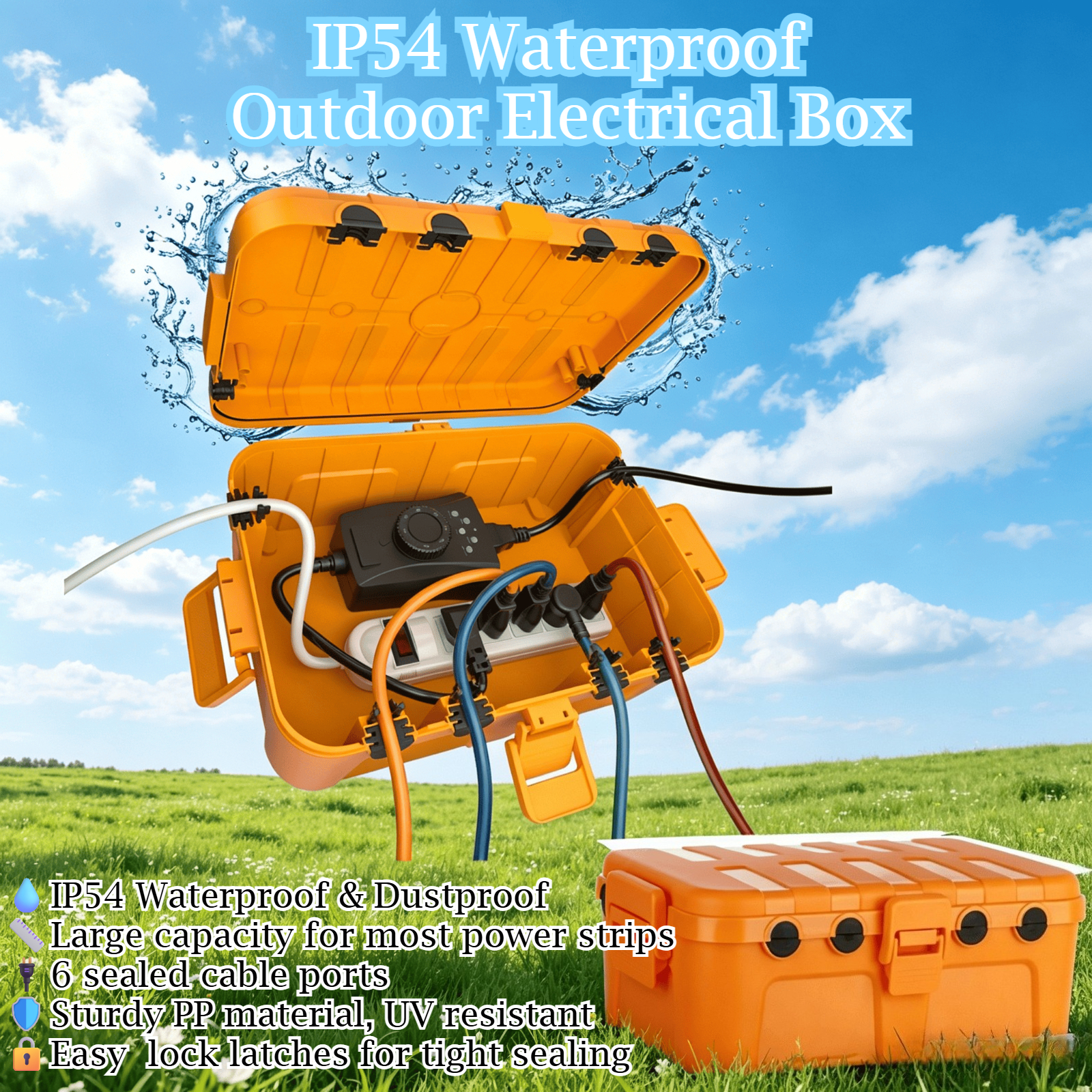 Large Outdoor Waterproof Elect - Outdoor Power Cable Junction Box recensione e prezzo