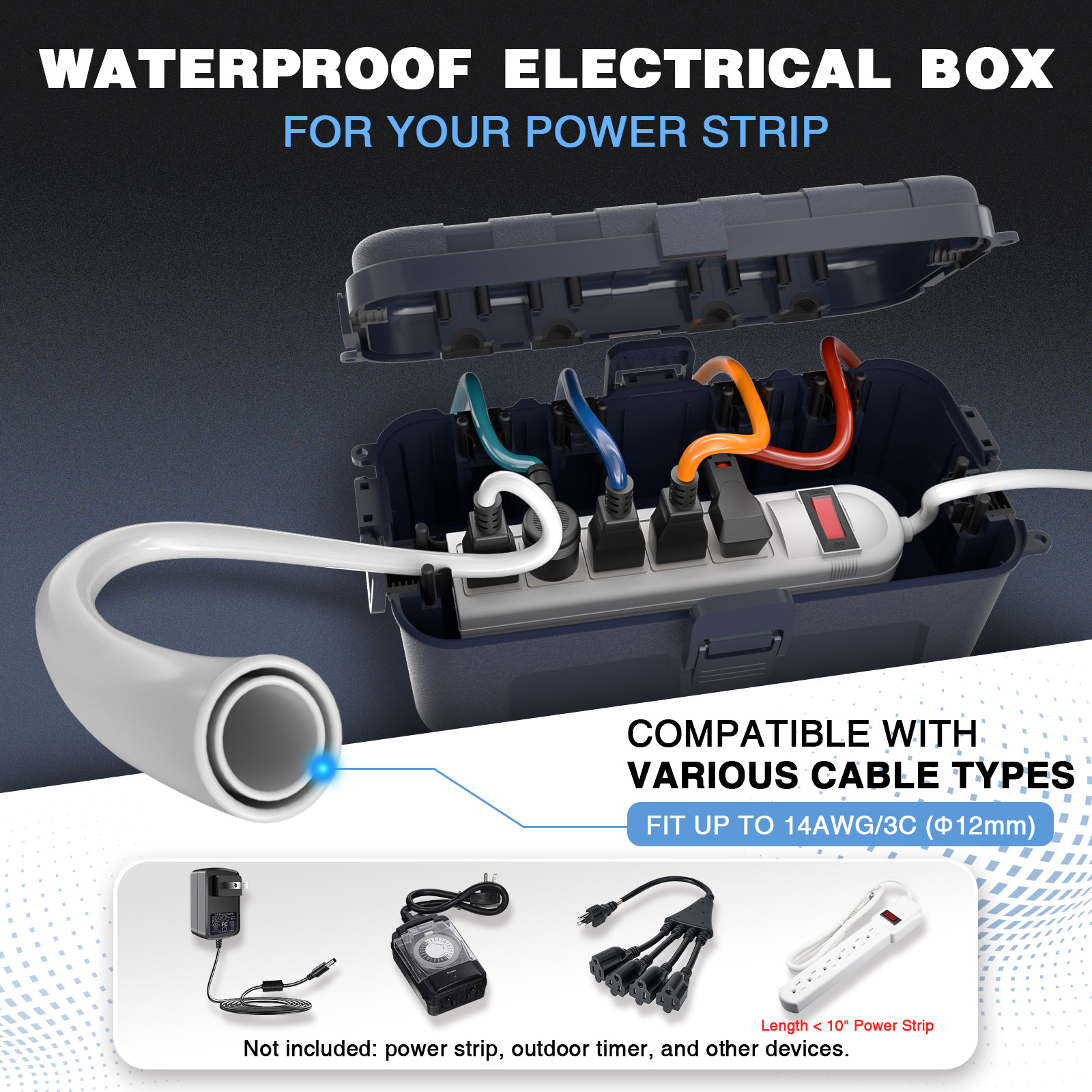 Outdoor Electrical Box Waterpr - Extension Cord Outdoor recensione e prezzo