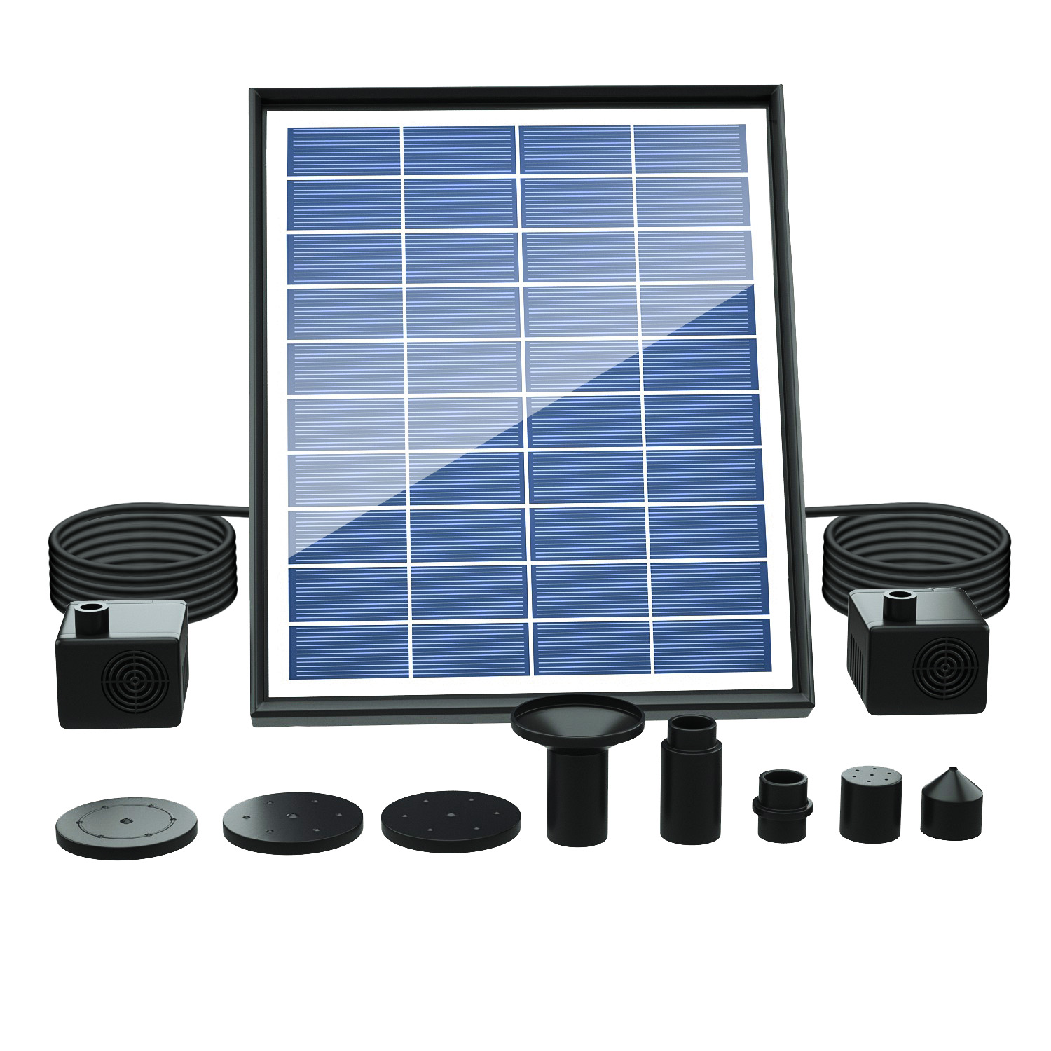 Solar Fountain, Solar Powered  - Panel Power Outdoor recensione e prezzo