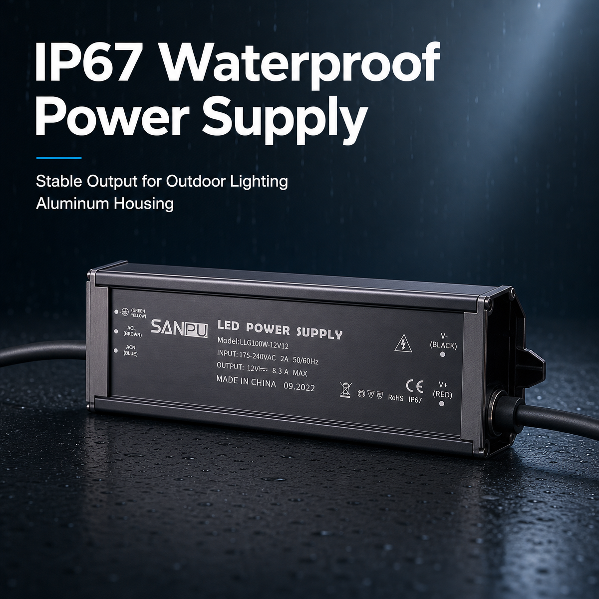Ultra-Thin IP67 Waterproof Pow - Outdoor Power Transformer recensione e prezzo