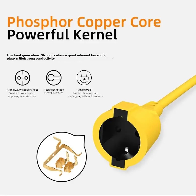 16A EU Schuko Power Strip 4KW  - Extension Cord Outdoor recensione e prezzo