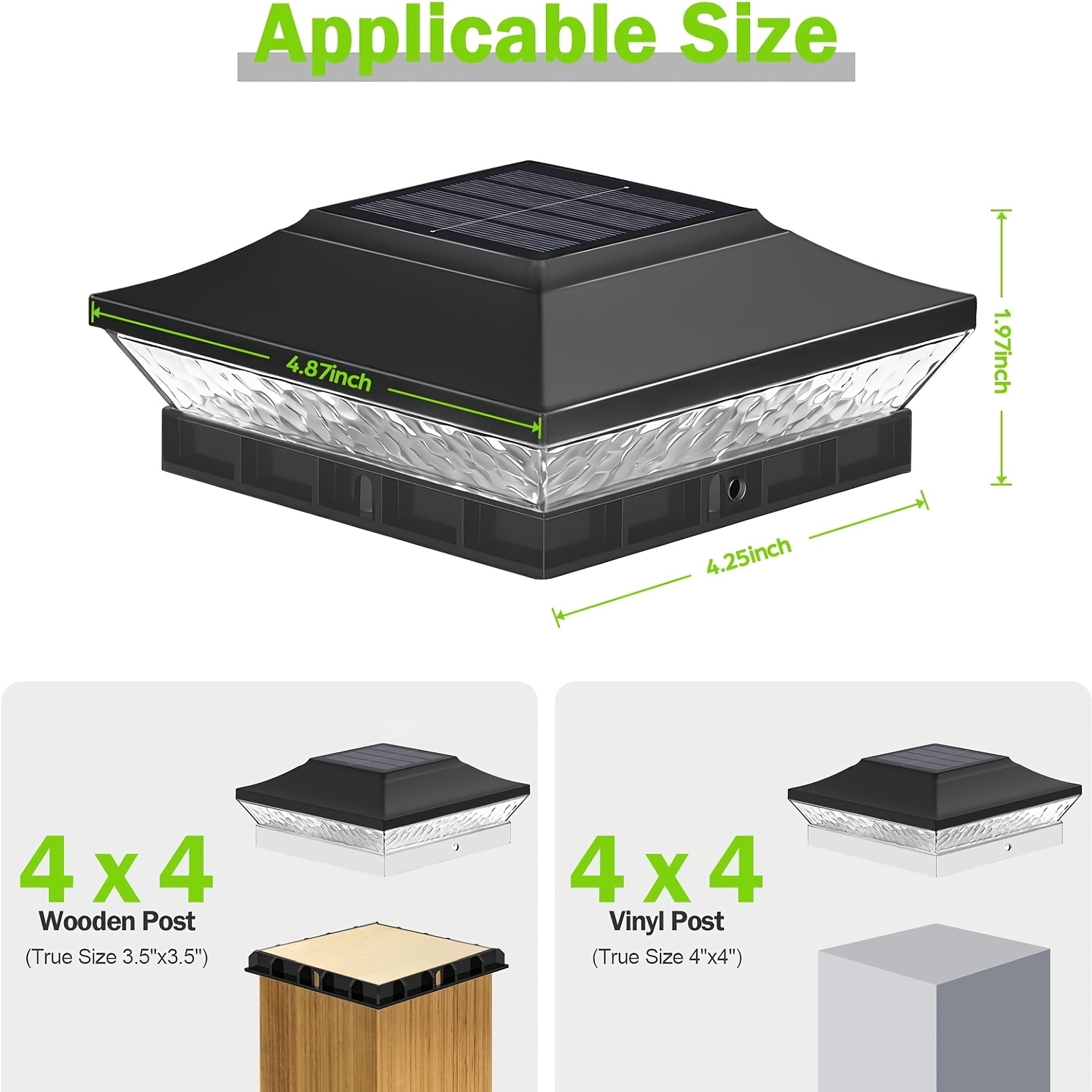 8 Pack/ 12 Pack Solar Post Cap - Outdoor Power Pack recensione e prezzo