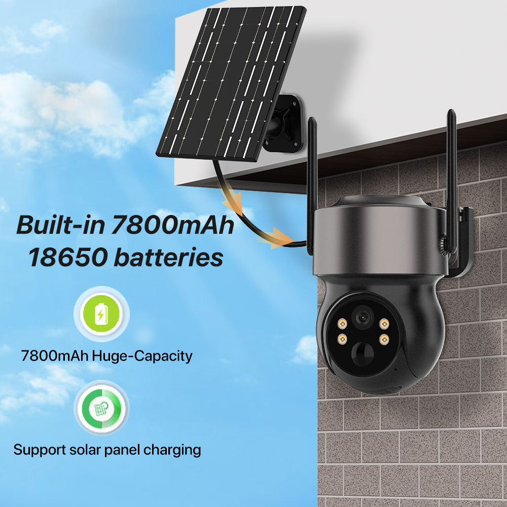 4MP 4G SIM Solar Battery Power - Panel Power Outdoor recensione e prezzo