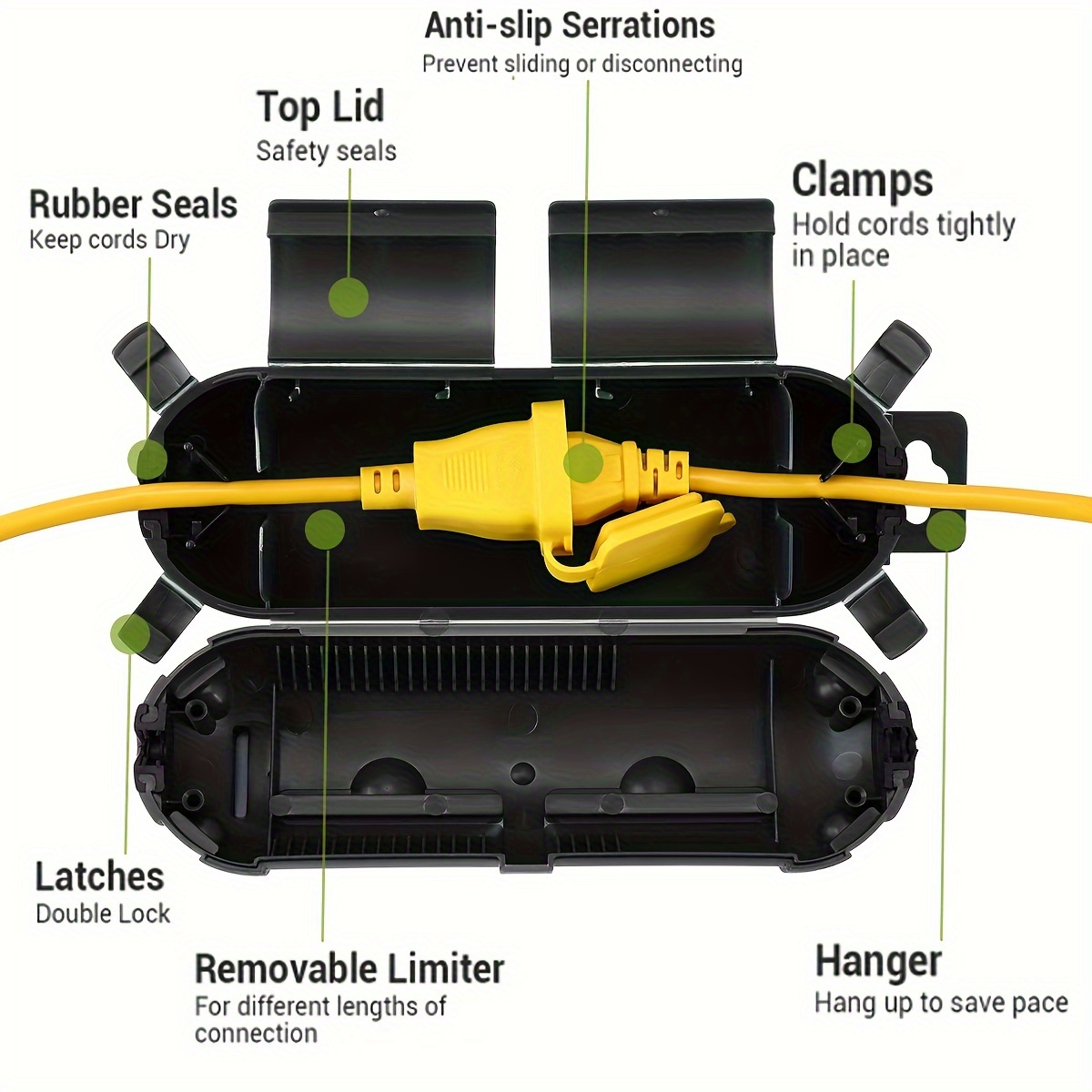 Extension Cord Plug Connection - Extension Cord Outdoor recensione e prezzo