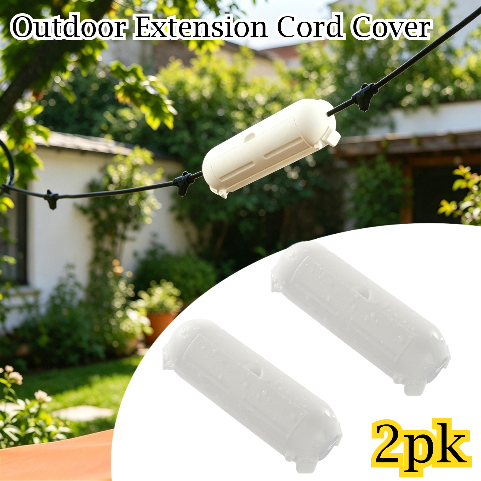 2 Pack Waterproof Outdoor Conn - Extension Cord Outdoor recensione e prezzo
