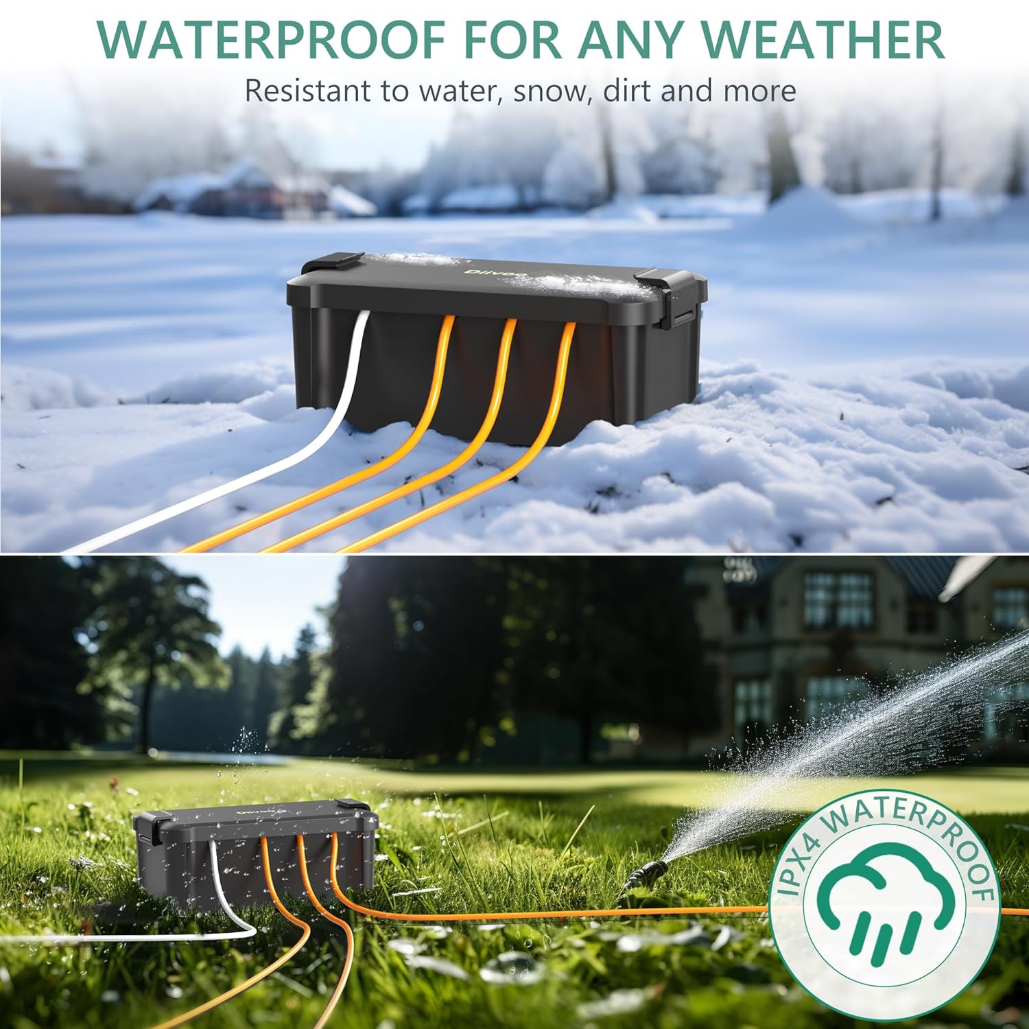 Diivoo Outdoor Waterproof Elec - Extension Cord Outdoor recensione e prezzo