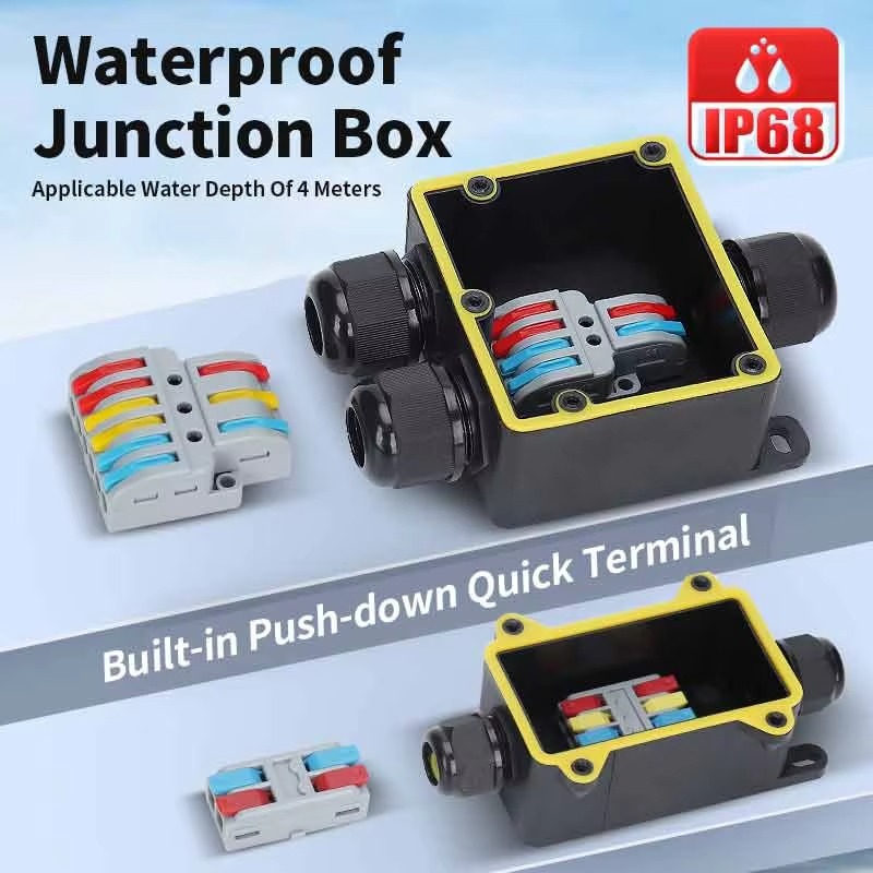 Junction Box Waterproof IP68 2 - Outdoor Power Cable Junction Box recensione e prezzo