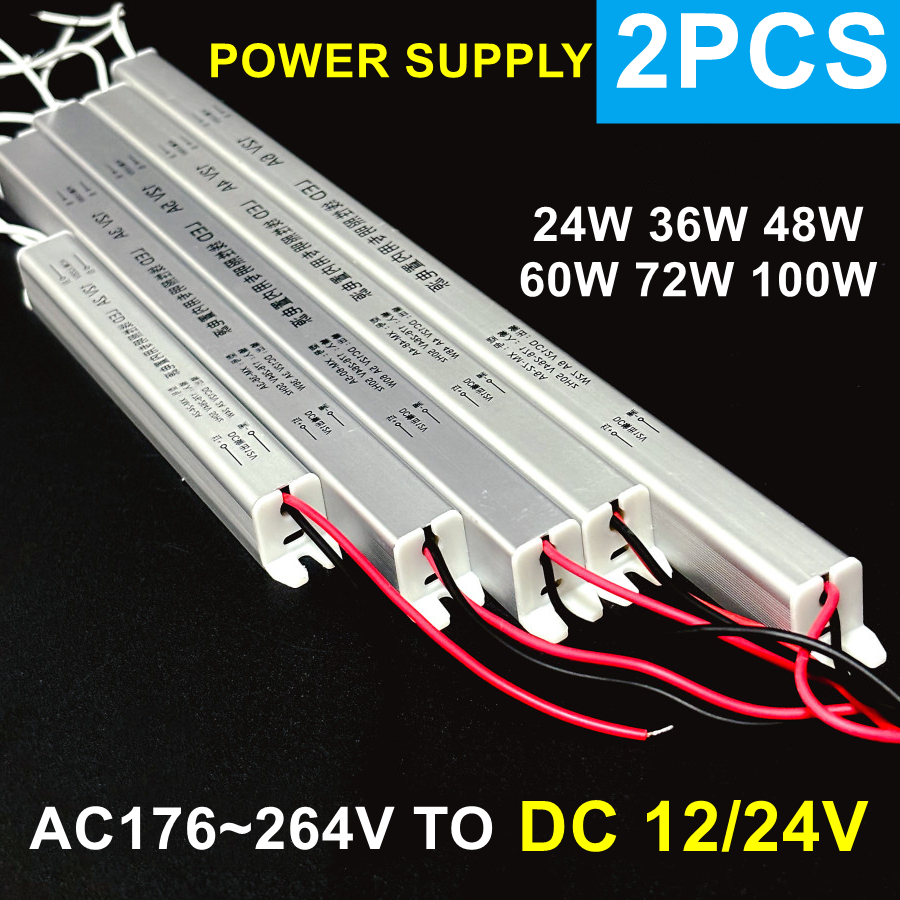 2~1PCS 12V 24V Strip Power Sup - Outdoor Power Transformer recensione e prezzo