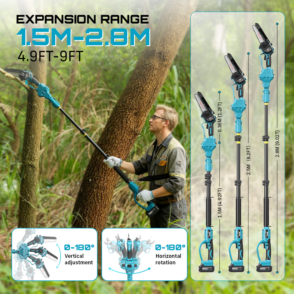 Seesii 3-in-1 Brushless Cordle - Pole Saw Cordless recensione e prezzo