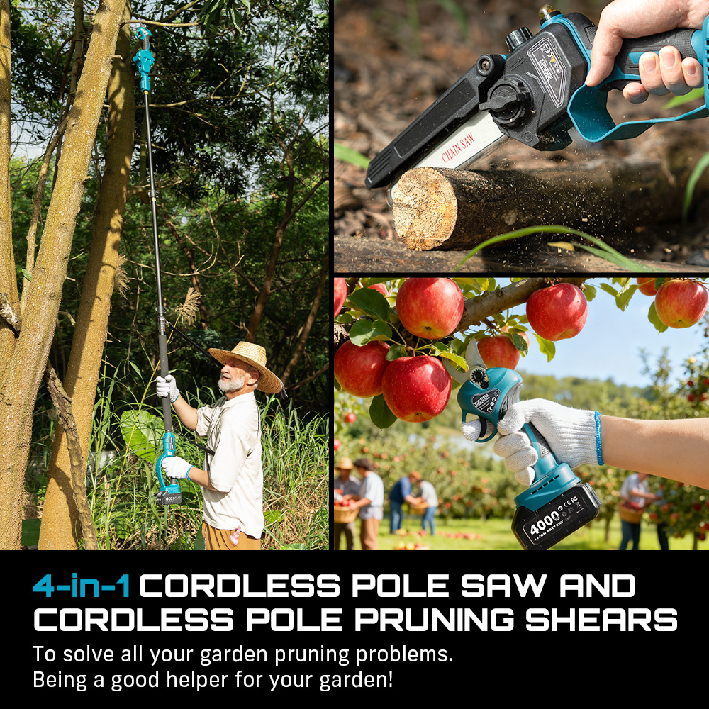 Seesii 3-in-1 Brushless Cordle - Pole Saw Cordless recensione e prezzo