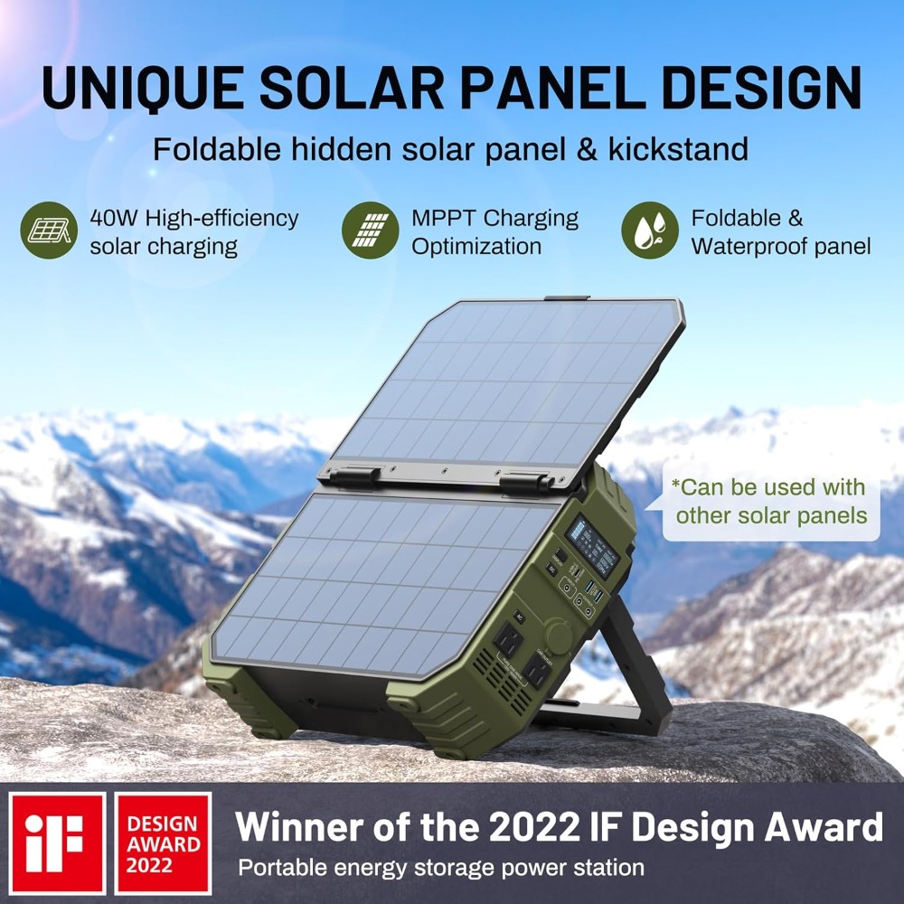 1600W Portable Power Station w - Panel Power Outdoor recensione e prezzo