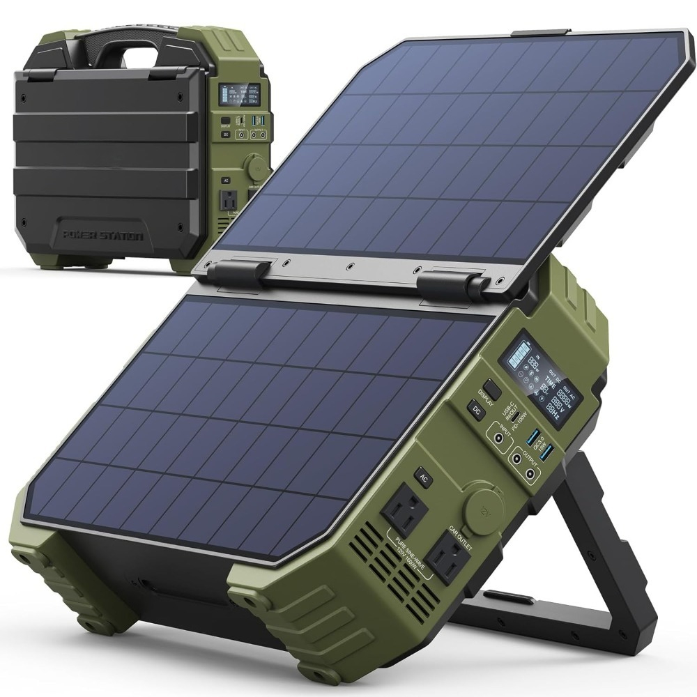 1600W Portable Power Station w - Panel Power Outdoor recensione e prezzo