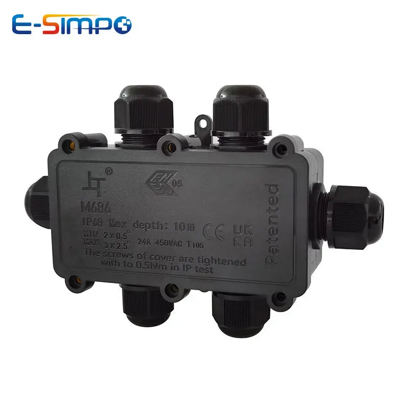 6Way 1IN5Out IP68 Underwater P - Outdoor Power Cable Junction Box recensione e prezzo