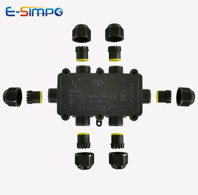 6Way 1IN5Out IP68 Underwater P - Outdoor Power Cable Junction Box recensione e prezzo