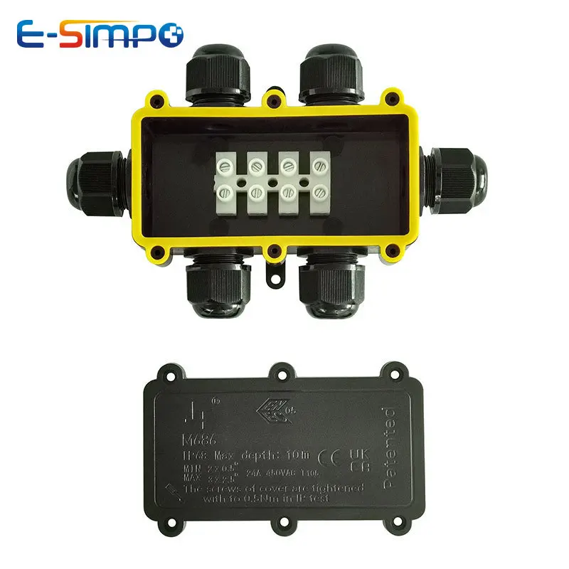 6Way 1IN5Out IP68 Underwater P - Outdoor Power Cable Junction Box recensione e prezzo