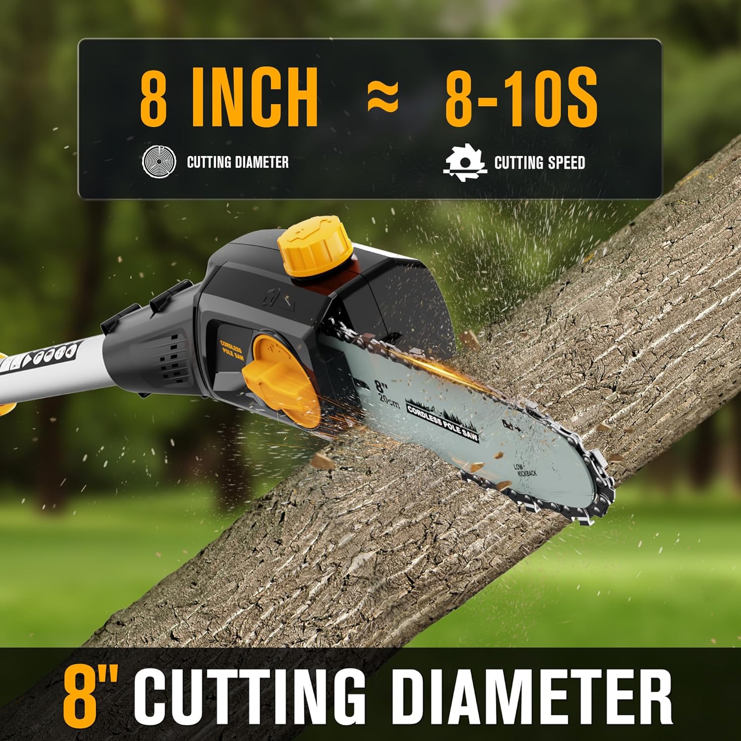Cordless Pole Saw 8-Inch Compa - Pole Saw Cordless recensione e prezzo