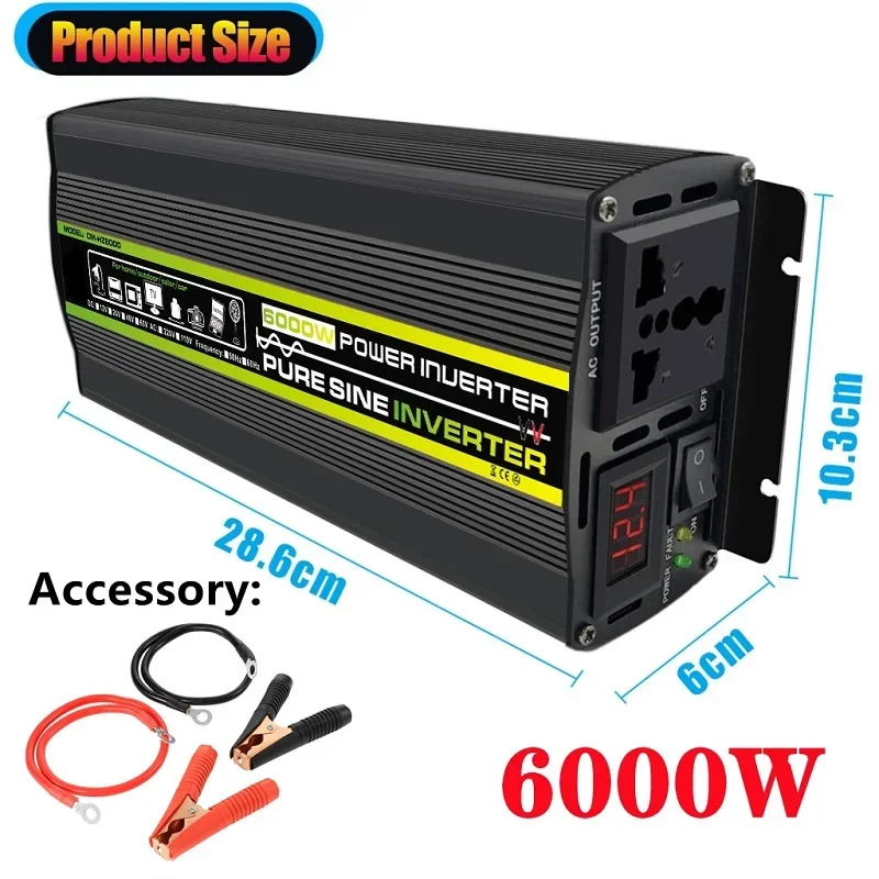 6000W DC12/24V to AC 220V Pure - Outdoor Power Transformer recensione e prezzo