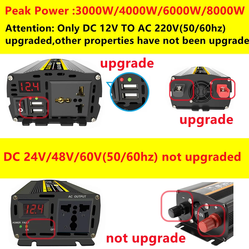 6000W DC12/24V to AC 220V Pure - Outdoor Power Transformer recensione e prezzo