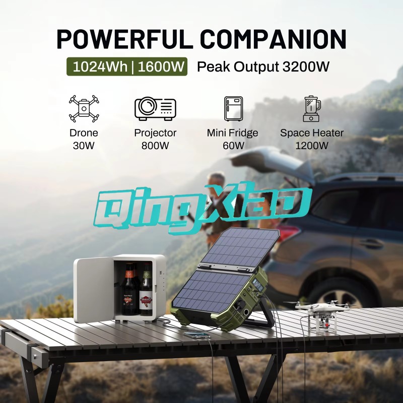1000W Portable Solar Power Sta - Panel Power Outdoor recensione e prezzo